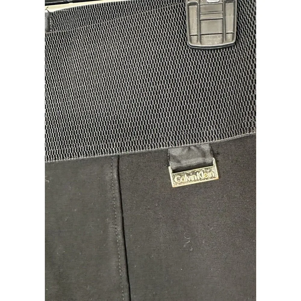 Calvin Klein Pants Womens Small‎ Pull On Dress Career Stretch Black